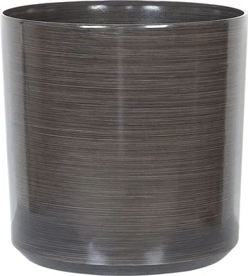 Obrázok produktu pre BELIANI Kvetináč sivý ⌀ 35 cm vyrobený zo zmesi ílu a skleneného vlákna v modernom tvare valca