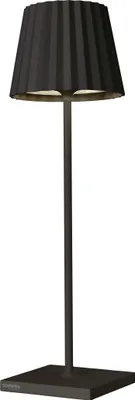 Produktbild von sompex Troll 2.0 LED Gartentischleuchte | Akkubetrieben | Aluminium | Dimmbar | Spritzwasserschutz | Inkl. Ladestation, Farbe:schwarz