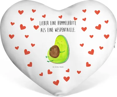 Produktbild von Mr. & Mrs. Panda Sofakissen Avocado Pfeifen - Weiß - Geschenk, Geschenkkissen, Foodbaby, Diät, Kuschelkissen, Liebe Kissen, Dekokissen, Abnehmen, Liebeskissen