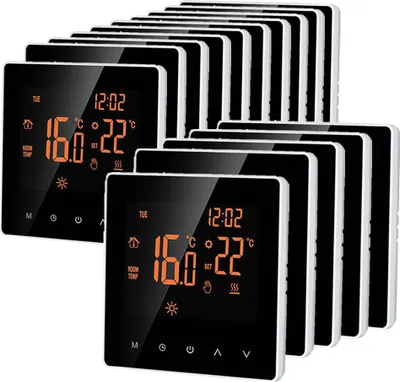 Produktbild von 15X Smart Raumthermostat Thermostat, elektrische Fußbodenheizung LCD Touchscreen Wochenprogrammierbarer Kindersperre Speicherfunktion für zu Hause Office Hotel 16A