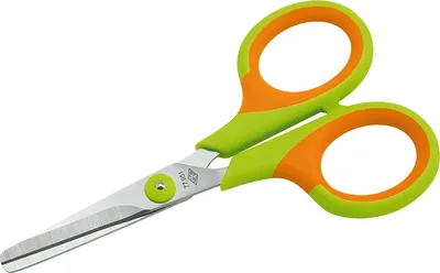 Produktbild von WEDO Bastelschere Soft Kid für Linkshänder Länge: 115 mm grün / orange