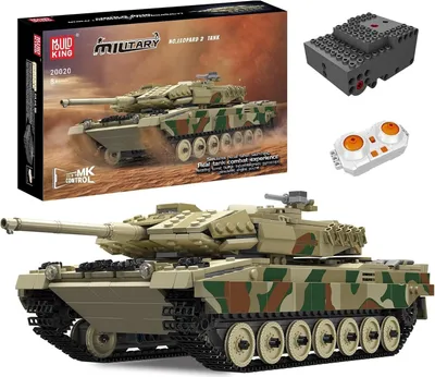 Produktbild von Ferngesteuerter Tank MOC Klemmbausteine 1091  PCSBausteine Mould King 20020