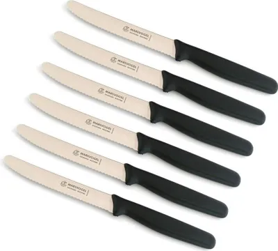 Produktbild von Marsvogel | Tafelmesser Set | 6 Stück | PP schwarz | Solingen