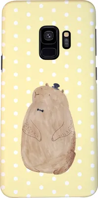 Produktbild von Mr. & Mrs. Panda Samsung Galaxy S9 Handyhülle Murmeltier - Gelb Pastell - Geschenk, Cover, Anstand, Handy Case, Lustige Sprüche, Schutzhülle, Knigge, Freundlichkeit