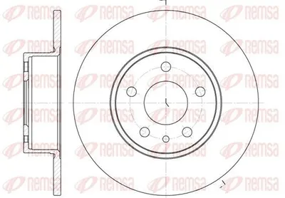Produktbild von 2x REMSA Bremsscheibe 6149.00 hinten für FIAT BRAVO II (198) Linea (323_ 110_)