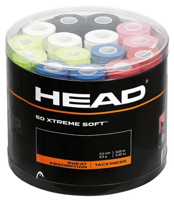 Obrázok produktu pre Gripová páska pre tenisové rakety 60 kusov farebný mix HEAD Xtreme Soft RRP: 120,00 €