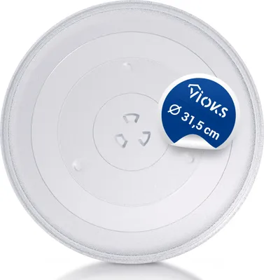 Produktbild von Mikrowellenteller Drehteller 31,5 cm passend wie Candy 49008503 Glasteller für Mikrowelle