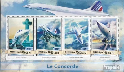 Produktbild von Briefmarken Togo 2017 Mi 8004-8007 Kleinbogen (kompl. Ausgabe) postfrisch Concorde