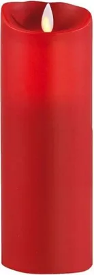 Produktbild von Sompex Flame LED Echtwachskerze rot 8x23cm