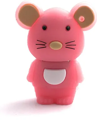 Produktbild von Onwomania Maus Tier Mäusschen Ratte rosa USB Stick USB Flash Drive 64GB Usb 3.0