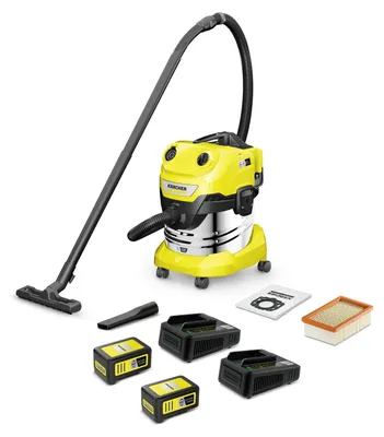 Produktbild von Kärcher Akku-Nass-/Trockensauger WD 4-18 S Dual Battery Set, 36 V, 20 l