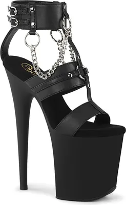 Produktbild von FLAMINGO-861 Damen Sandale von Pleaser, Schwarz EU 36, US 6