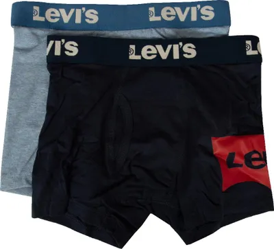 Immagine prodotto di Boxer bimbo LEVI'S maschio ragazzo confezione 2 capi cotone elasticizzato elastico a vista articolo 9L0144, M 140-152cm / 10-12 yrs, Cotone 95%,Spandex 5%