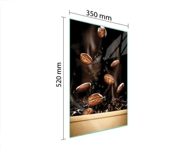 Immagine prodotto di Tagliere in vetro 35x52 caffè