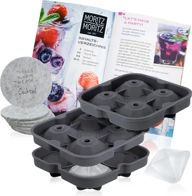 Produktbild von Moritz & Moritz 2x Eiswürfelform Diamanten