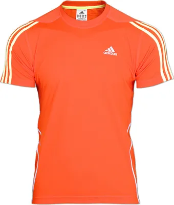 Produktbild von adidas Herren Laufshirt Response Climalite Shirt Gr.XS orange-gelb (X18326)