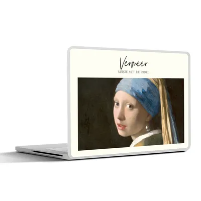 Produktbild von MuchoWow® Laptop Aufkleber Sticker Cover Das Mädchen mit dem Perlenohrring - Vermeer - Alte Meister 32.5x23.5 cm - Sticker für Laptop - Selbstklebend