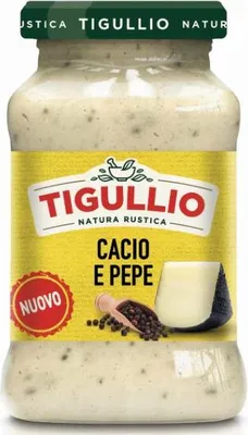 Zdjęcie produktu dla Tigullio Sos Serowy Z Czarnym Pieprzem Cacio E Peppe 185 G