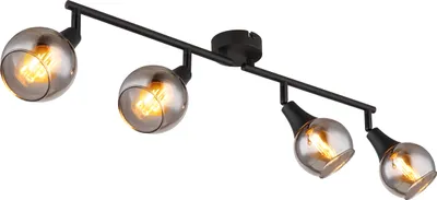 Obrázok produktu pre GLOBO 57904-4, Čierna, Sklo, Kov, IP20, I, E14, 40 W