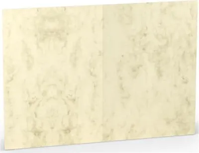 Produktbild von Doppelkarte B6 hoch Chamois Marmora