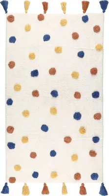 Zdjęcie produktu dla Dywan bawełniany w kropki, 70 x 120 cm