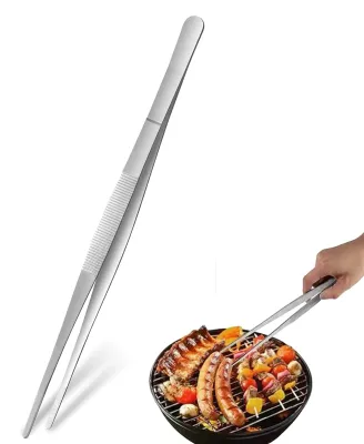 Productafbeelding van Keukenpincet - RVS - Voor grillen en bakken - 30 cm
