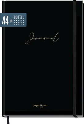 Produktbild von paper&you Journal / A4+ / dotted / Black Edition / Häfft-Verlag