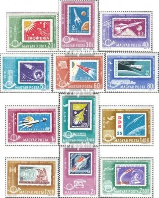 Produktbild von Briefmarken Ungarn 1963 Mi 1907A-1918A (kompl.Ausg.) postfrisch Postverwaltungen