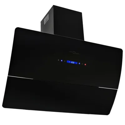 Produktbild von Dunstabzugshaube Wandmontage Edelstahl 756 m³/h 90 cm Schwarz
