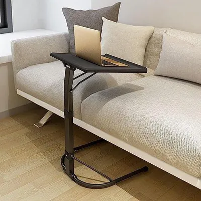 Productafbeelding van Famanu Opklapbare laptoptafel, in hoogte verstelbaar en kantelbaar - Zwart, 43 x 43 cm