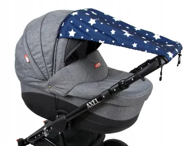 Produktbild von BabyLux Sonnensegel Kinderwagen Abdeckung mit UV-Schutz Sterne
