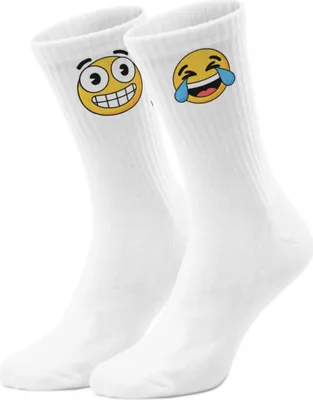 Produktbild von epicsocks EmotiFeet Lacher Emoticons Socken in 42-46 im Paar