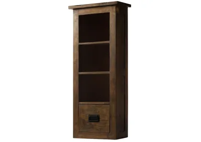 Immagine prodotto di MASSIVMOEBEL24 | Hängeschrank Mango 50x26x120 braun lackiert RAILWAY #480