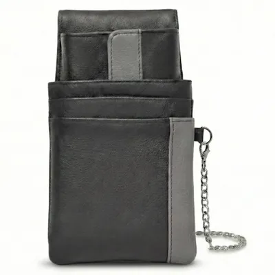 Produktbild von Kellnerbörse mit Kette und Holster Kellnertasche Kellnerportemonnaie Taxibörse Gürteltasche