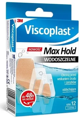 Obrázok produktu pre Viscoplast Vodovzdorné náplasti, 12 kusov