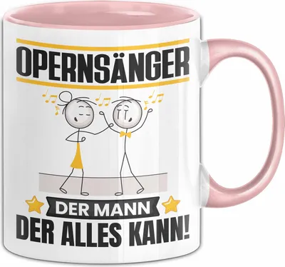 Produktbild von Opernsänger Tasse Geschenk für Opernsänger Der Mann Der Alles Kann Geschenkidee zum Geburtstag (Rosa)