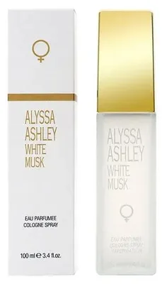 Produktbild von Alyssa Ashley White Musk 100 ml, Unisex, 100 ml, Bergamotte, Estragon, Jasmin, Lila, Rose, Canangabaum, Moschus, Patschuli