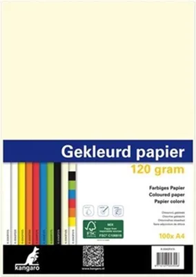 Image de kangaro K-0043F020 Papier multifonction kangaro, format A4, 120 g/m², blanc naturel