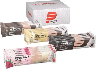 Produktbild von Powerbar Protein Plus Low Sugar - Multiflavour Box 16x 35g