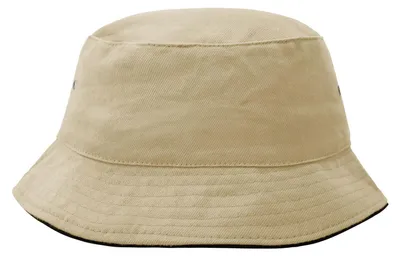 Image de Myrtle Beach - Chapeau mou passepoilé LT3967 (S-M) (vert kaki/noir)
