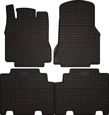 Produktbild von Gummi-Fußmatten für Mercedes A V168 2001-2005 (Schrägheck) – 4-tlg, Schwarz, passgenau – Wielganizator SolidPRO