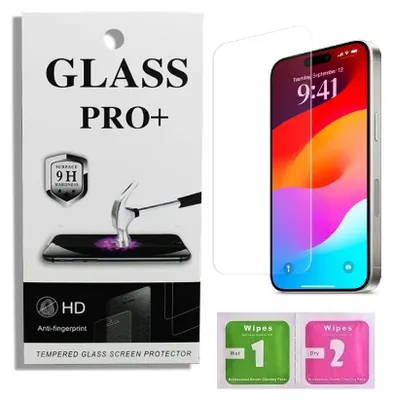 Produktbild von 9D Izmael Premium Schutzglas für iPhone 15 Pro KP33641