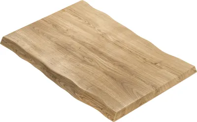 Produktbild von PERU | Gastro Tischplatte Baumkante | B:T 120 x 70 cm | Eiche | Rechteckig | Gastro Massivholzplatte