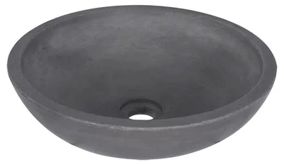 Produktbild von Differnz Ravano - Wastafel beton donkergrijs - Rond - 40 x 40 x 12 cm