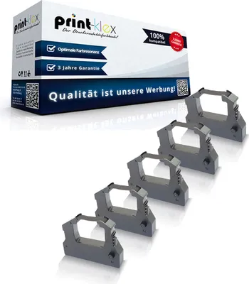 Produktbild von 5x Kompatible Schriftbänder für Epson ERC-28 Epson 2000 28 2000 C43S015227 ERC 28 Farbband Kassette Schwarz Office Quantum Serie