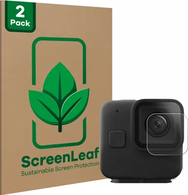 Produktbild von 2x ScreenLeaf Schutzfolie für GoPro Hero 11 mini Linse (Gehäuse) nachhaltiger Displayschutz Display Schutz Folie Klar Transparent