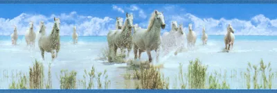 Produktbild von A.S. Création selbstklebende Bordüre Only Borders 9 blau grün weiß 5,00 m x 0,17 m 899019