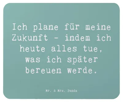 Produktbild von Mr. & Mrs. Panda Mouse Pad Spruch Lebensziele und Abenteuer - Meeresbrise - Geschenk, Zitat, Gefühl, Gefühle, Stimmungen, mausteppich, Ziele setzen, Energie, Motivation