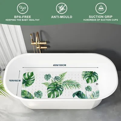 Image de Tapis de bain antidérapant pour bébé, 1 pièce, pour baignoire