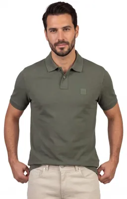 Produktbild von Boss Orange Passenger Slim-Fit Poloshirt Piqué grün